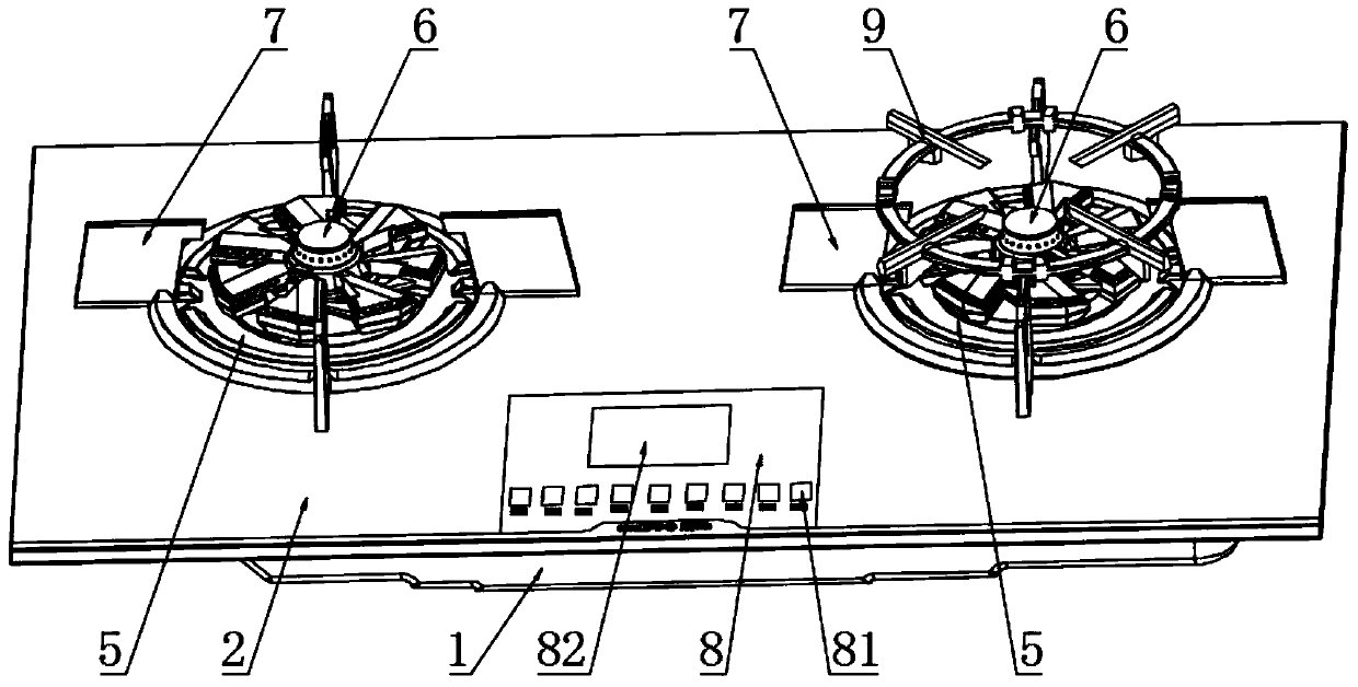 Energy-saving and environment-friendly touch screen induction type kitchen range convenient to clean