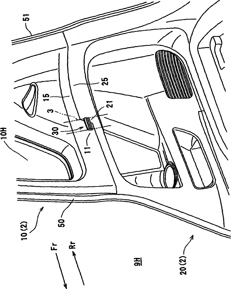 Seat belt retaining structure