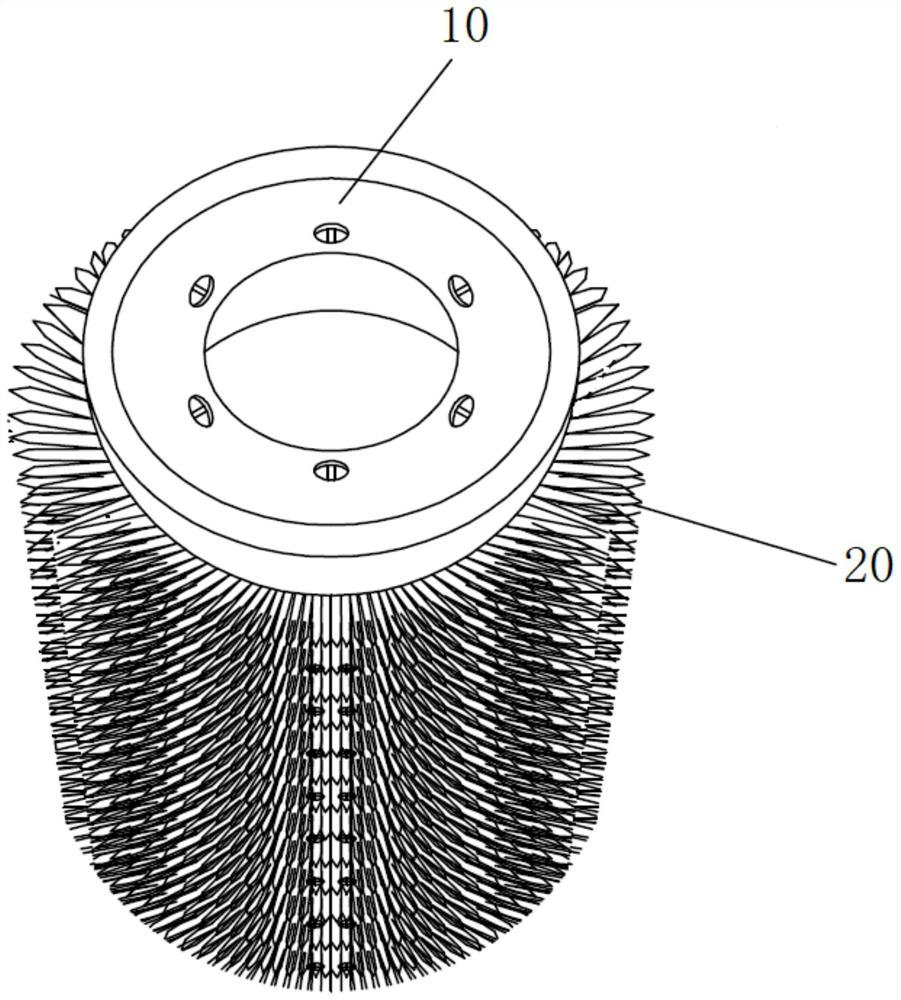 Polishing layer for polishing brush, polishing brush, polishing machine, and related preparation method