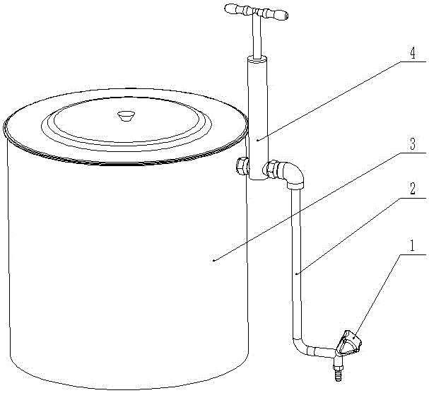 Pressure drainage device