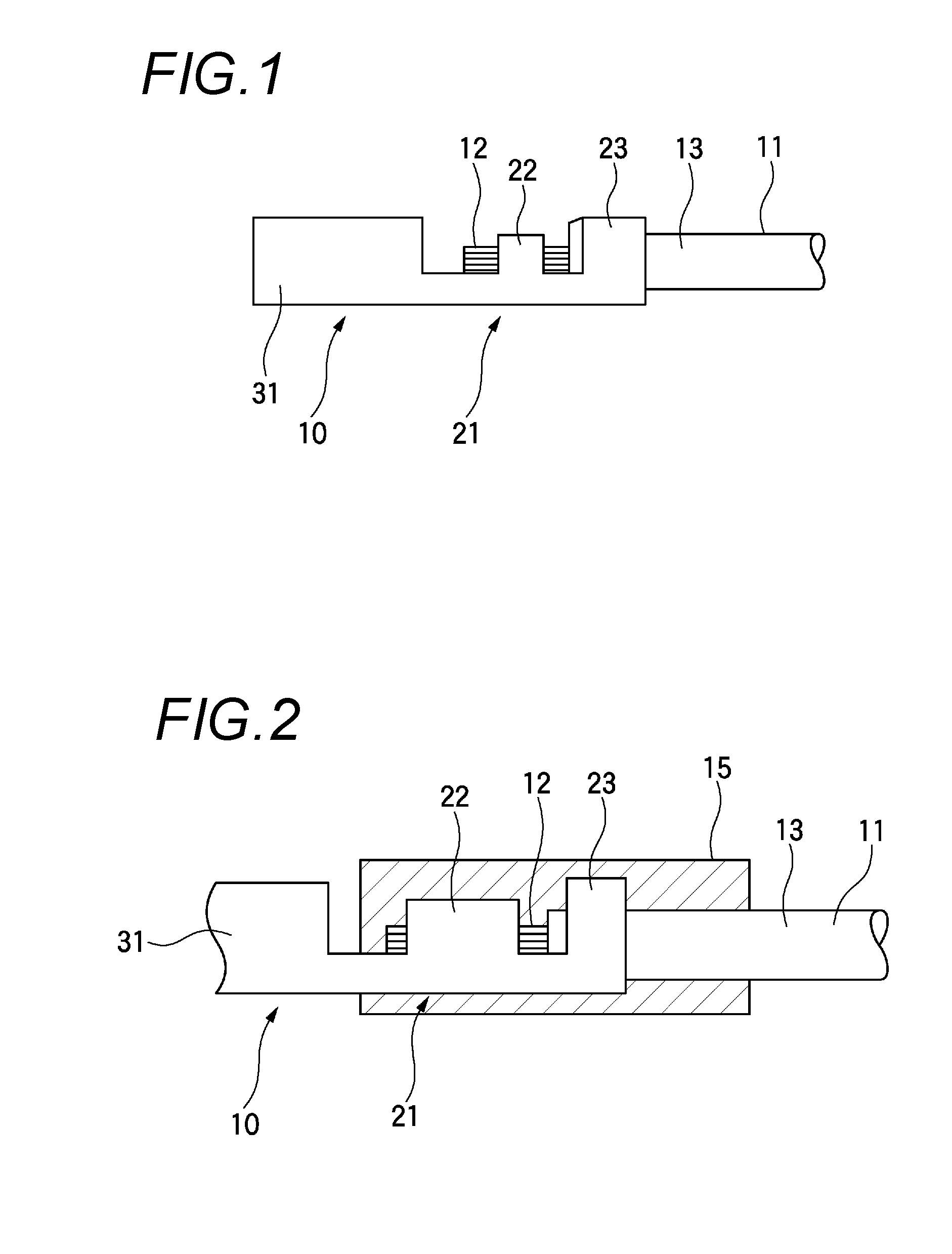 Method of connecting electric cable to connector terminal and compression-molding die