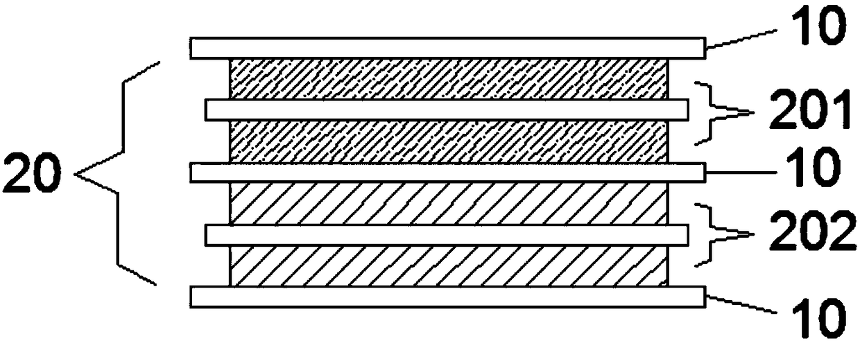 Alternately-stacked laminated secondary battery and manufacturing method thereof