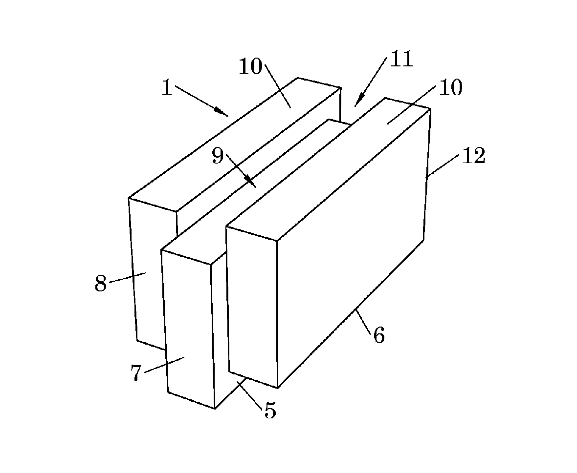 Method for constructing a building using bricks connected using dry joints