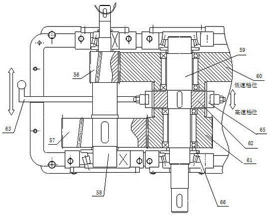 Gear shifting method continuous hot galvanizing production line