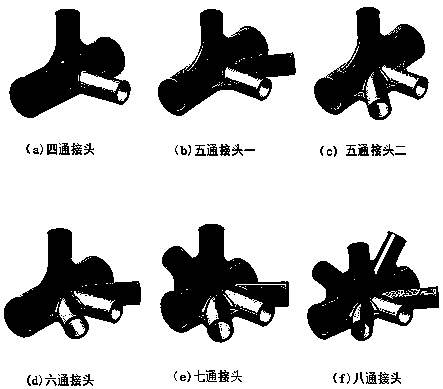 Carbon fiber composite multi-way connector