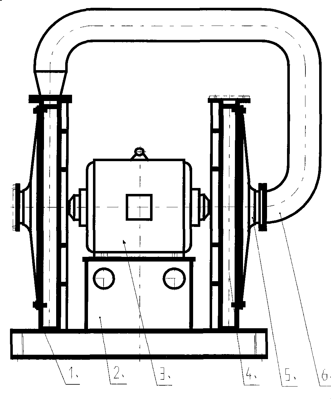 Energy-saving dust absorption fan for electric power plant