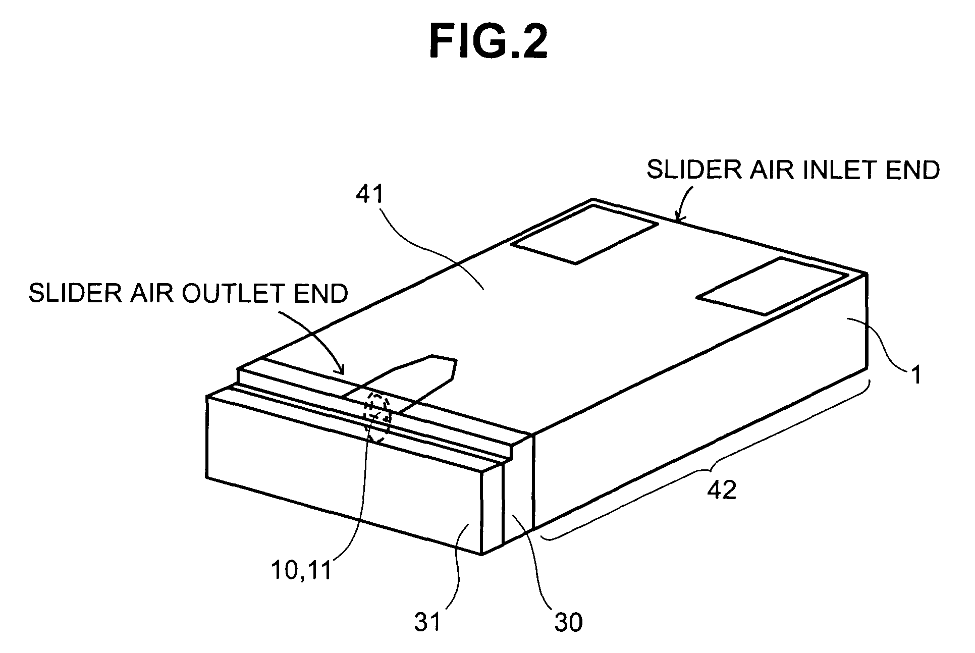 Magnetic head for reducing projection of retrieving and writing unit from float surface, and magnetic recording/retrieving apparatus using the same
