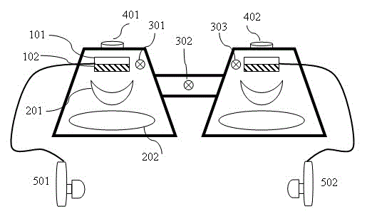 Three-dimensional (3D) head-mounted display