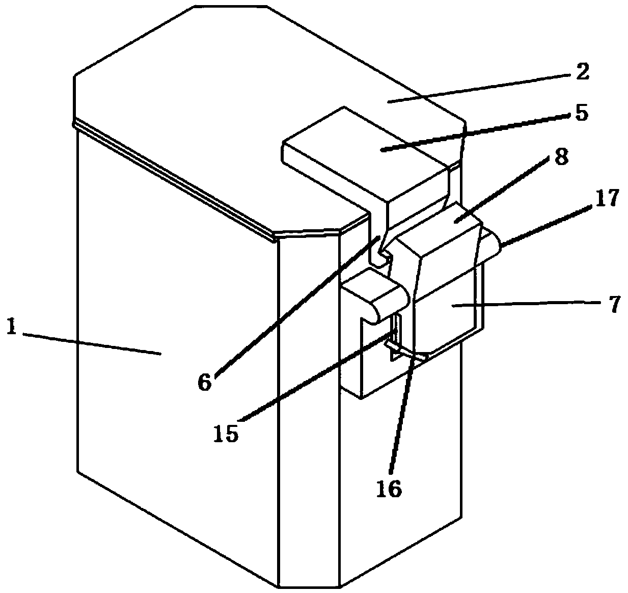 Material transfer box for sealing device and transfer method