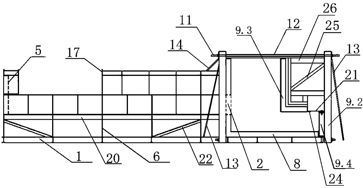 Horizontal mold for integrated prefabrication of pier column and cover beam and construction method thereof