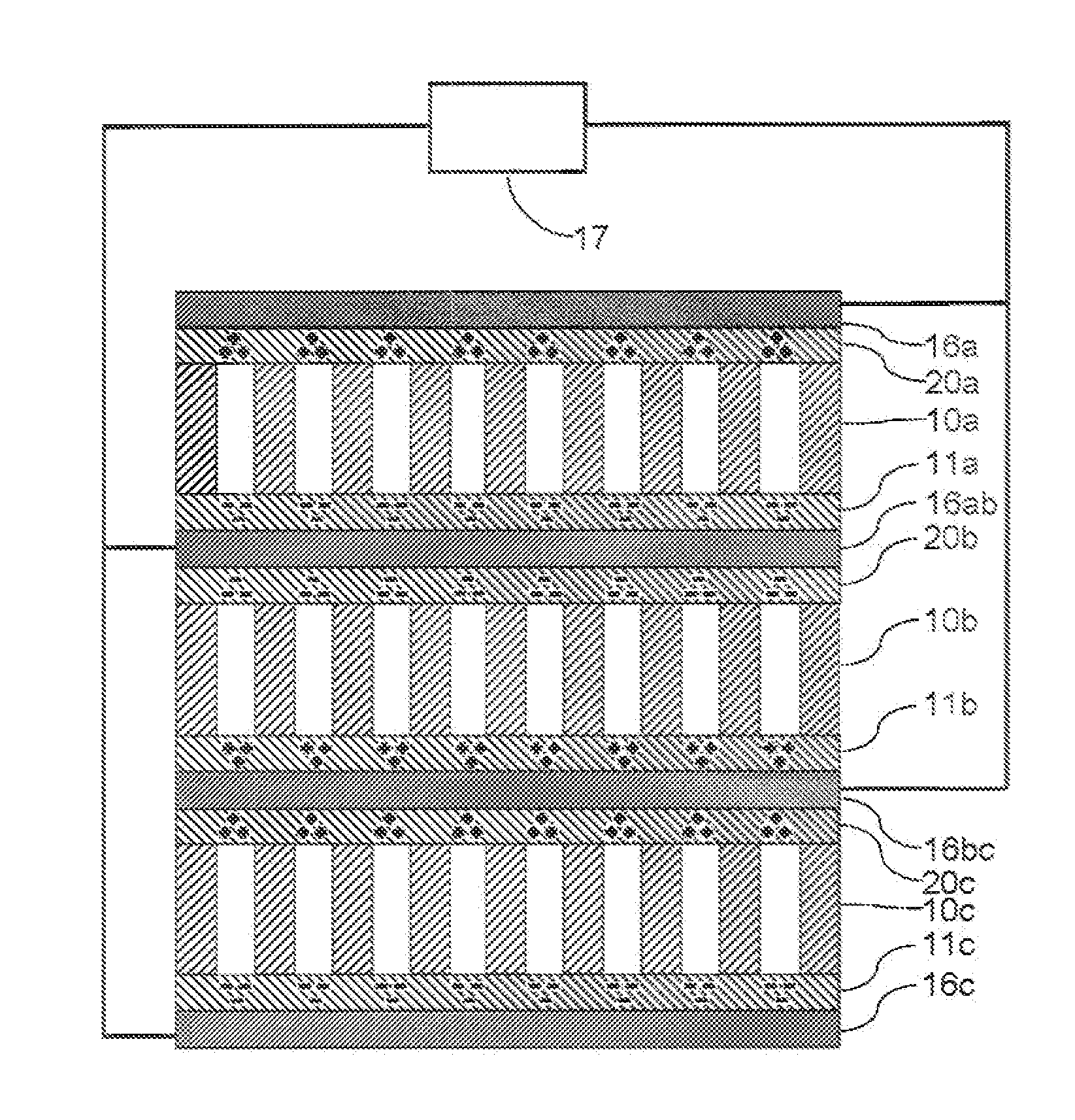 Two- or multi-layer ferrelectret and method for the production thereof
