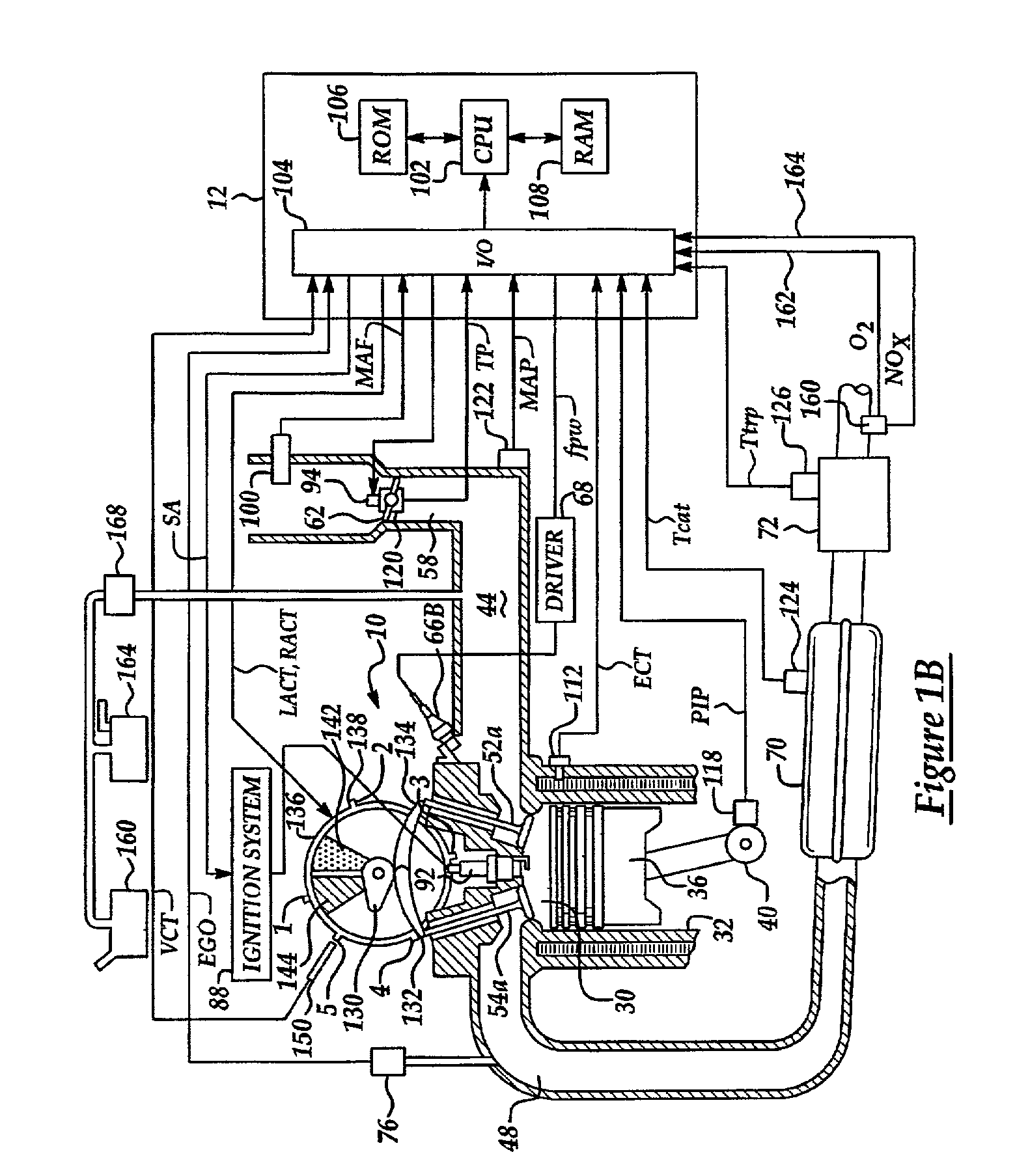 Method for split ignition timing for idle speed control of an engine