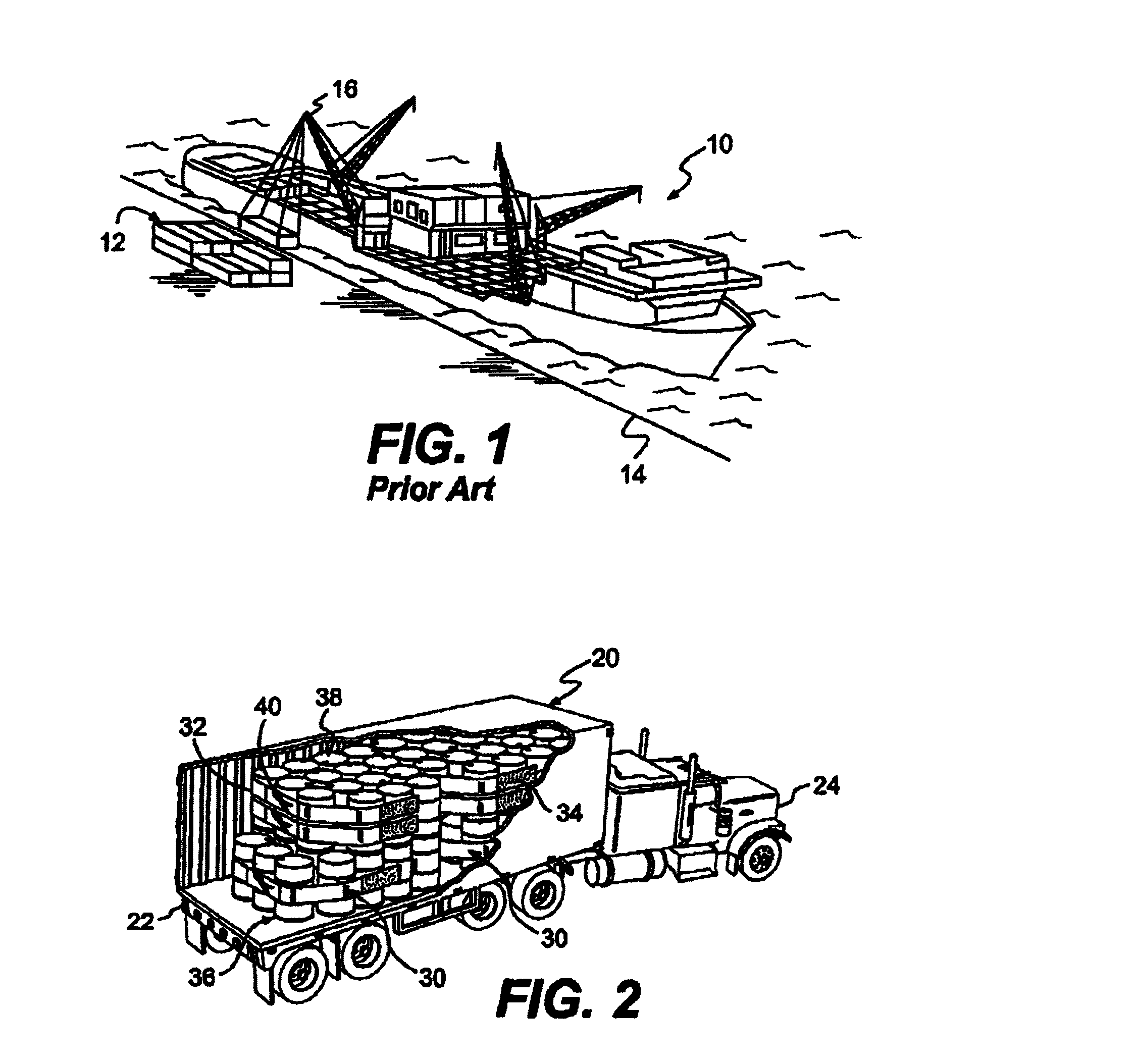 Cargo restraint system and method
