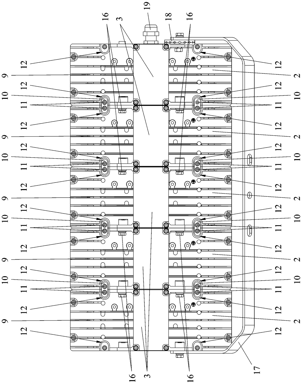 A modular splicing led explosion-proof lamp