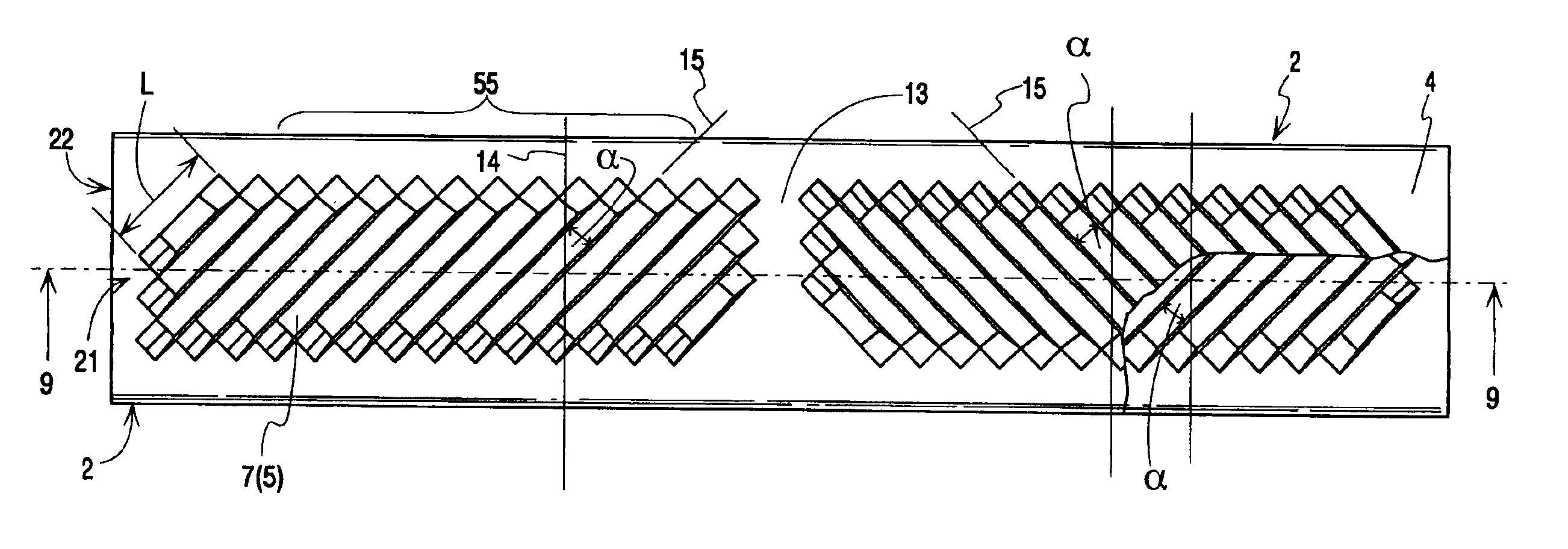 Corrugated heat exchange element