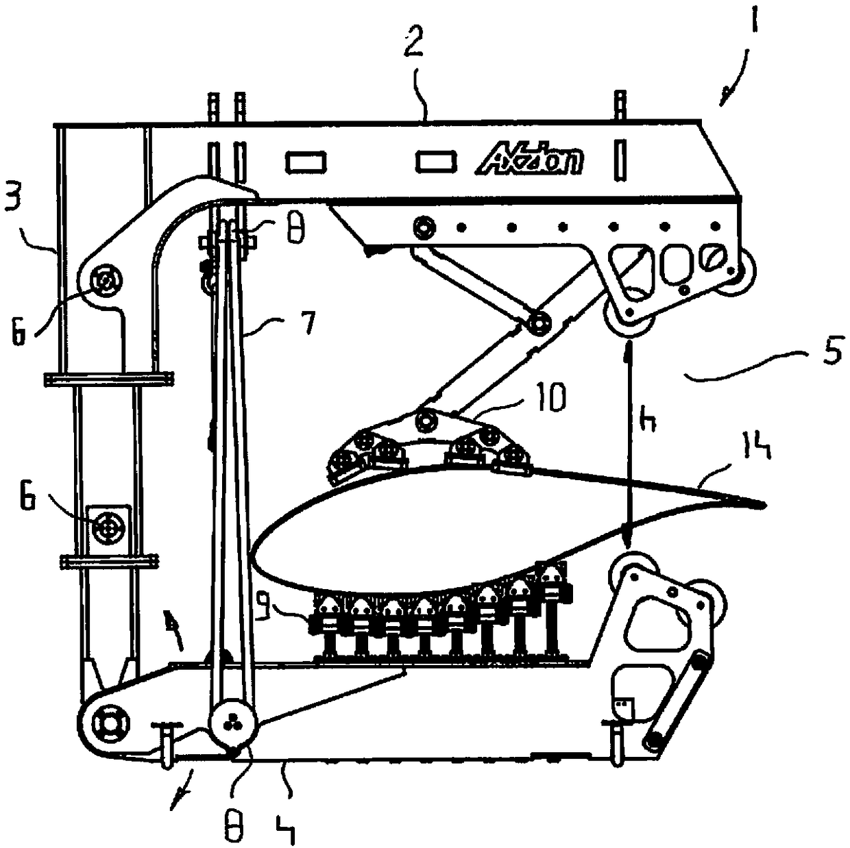 Gripper and cross-member having at least one gripper