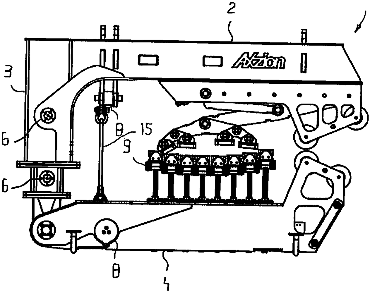 Gripper and cross-member having at least one gripper