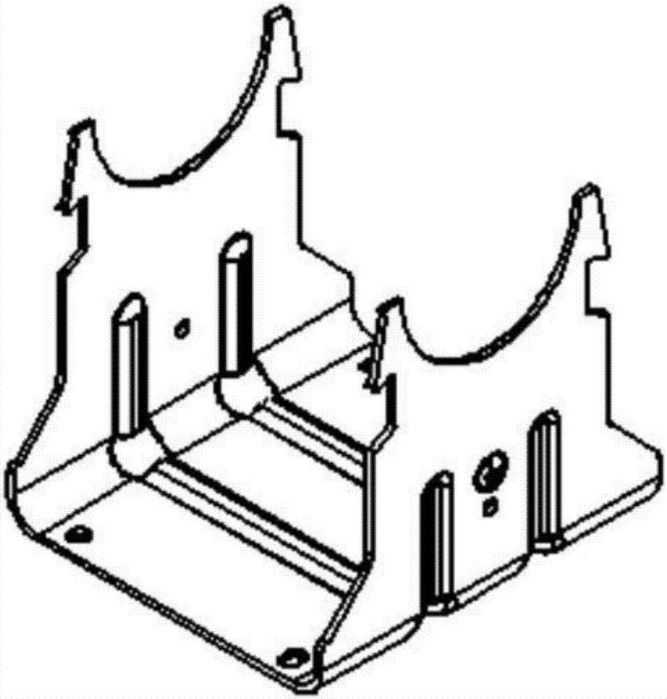 L-shaped support for coiler motor