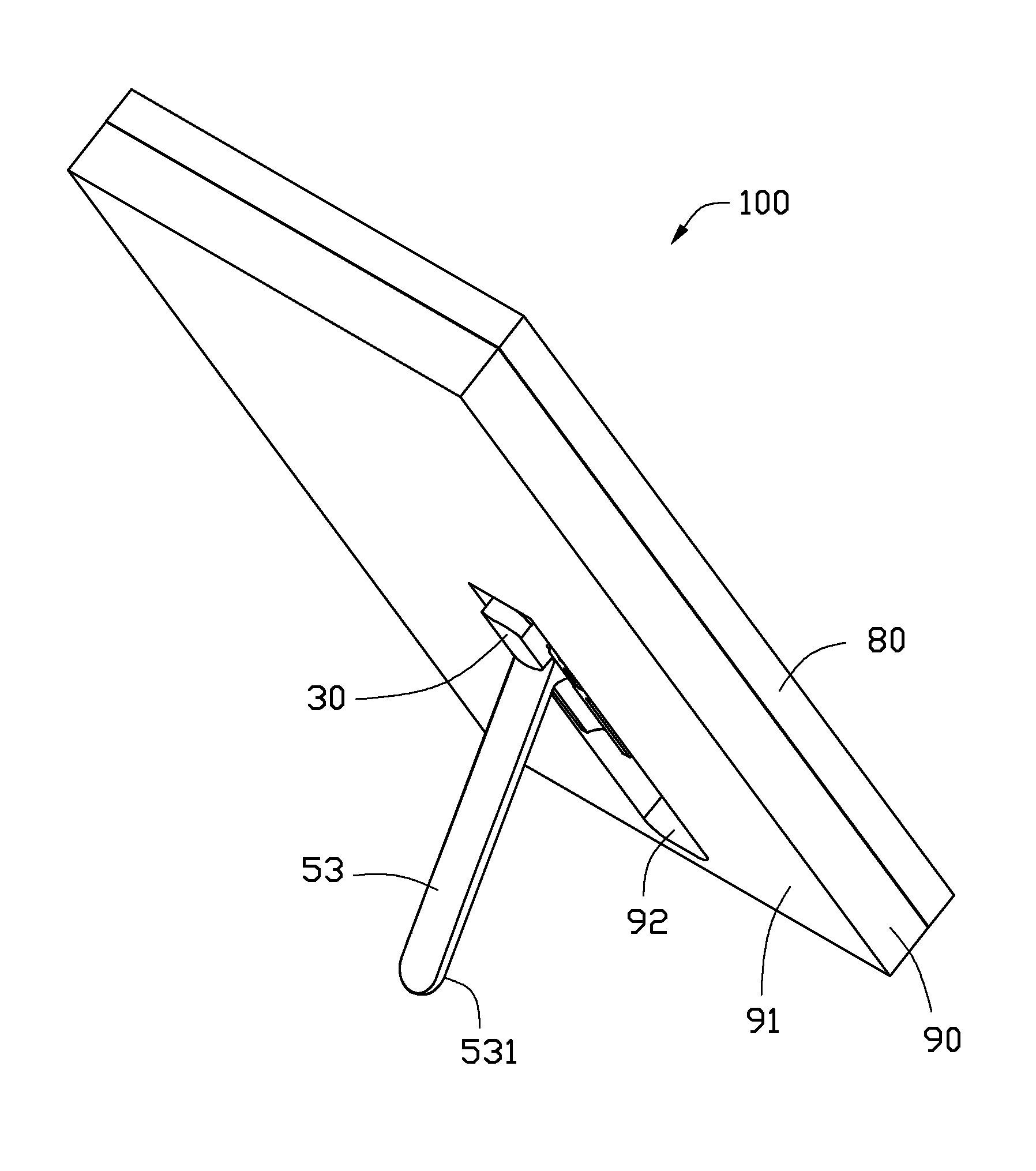 Support mechanism for portable electronic device