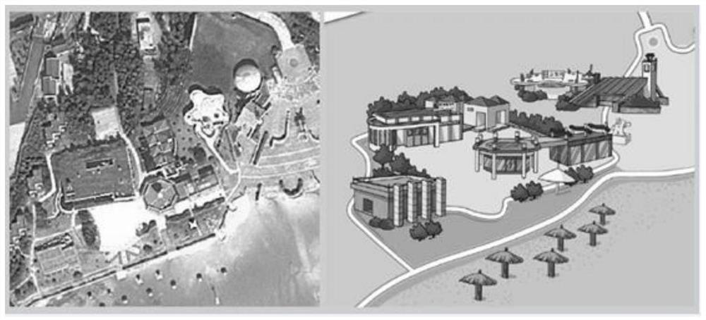 Hand-drawn map cutting presentation method and intelligent tour guide system