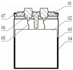 Clamping loading and sealing structure for capacitor sealing strength detection