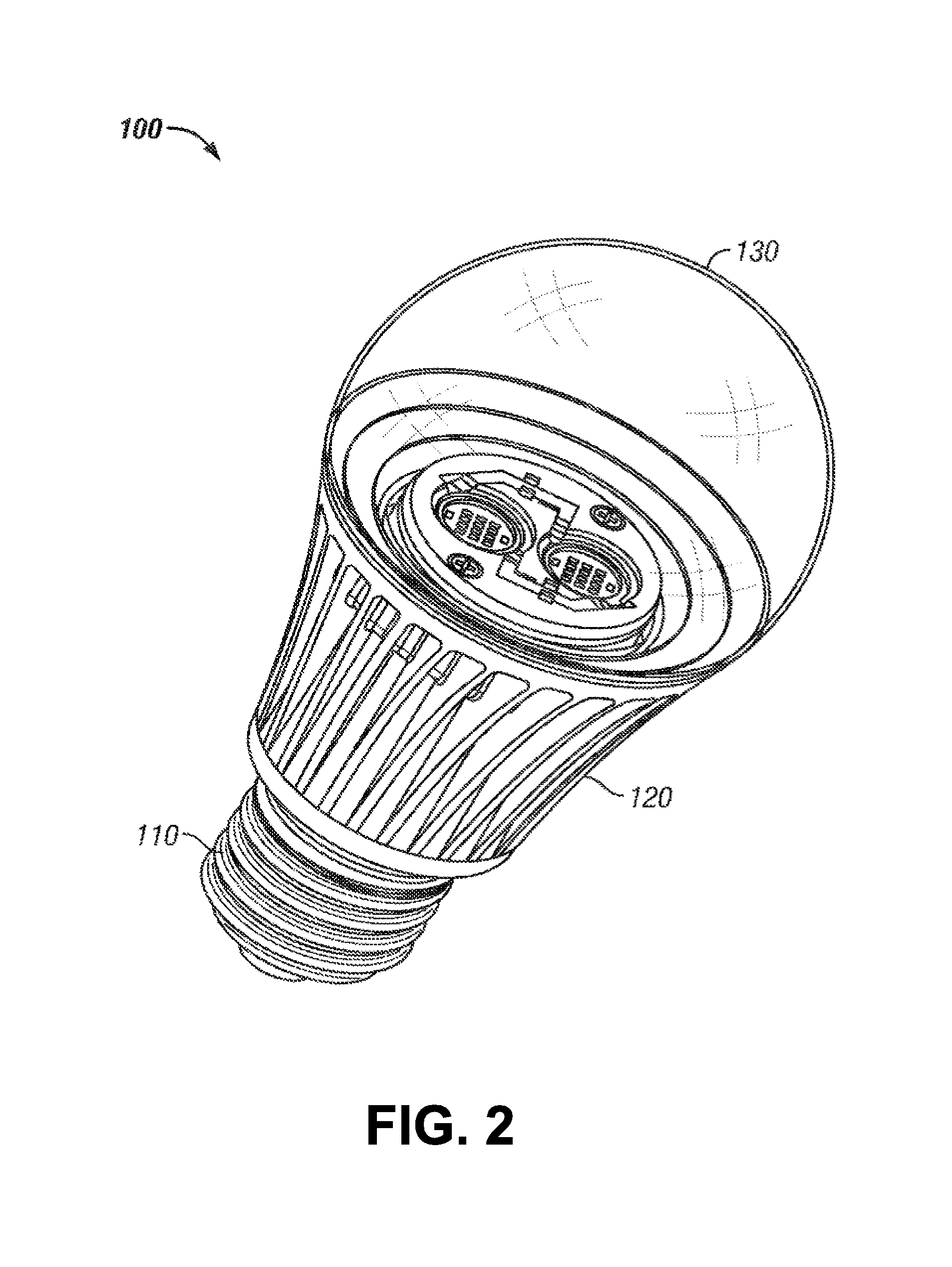 Tunable LED lamp for producing biologically-adjusted light