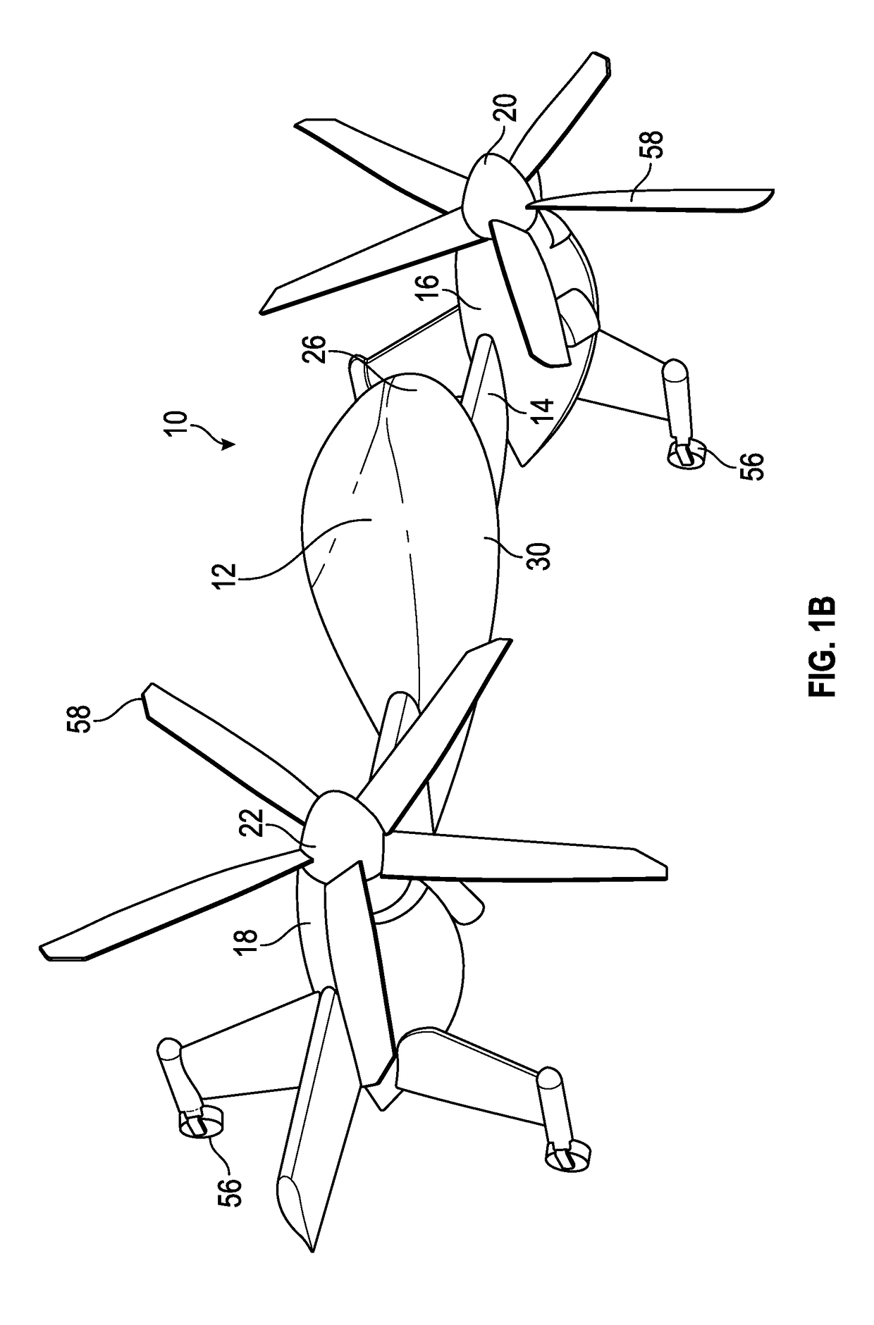 Vertical take-off and landing aircraft with hybrid power and method