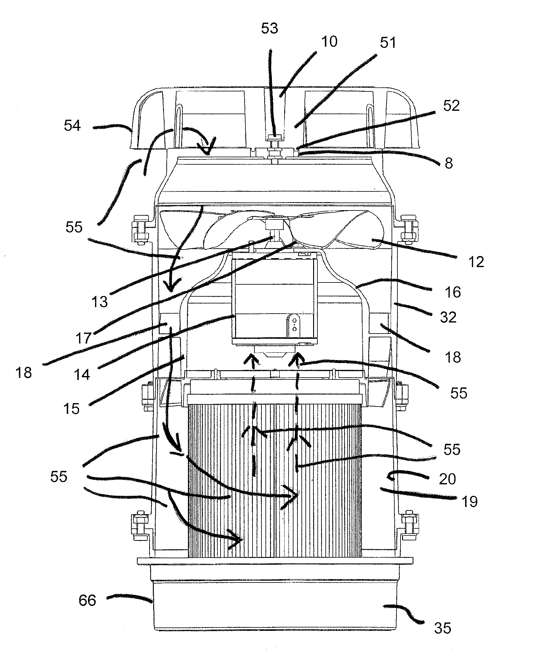 Versatile compact air precleaner, air cleaning method and disposable air filter cartridge for air precleaner