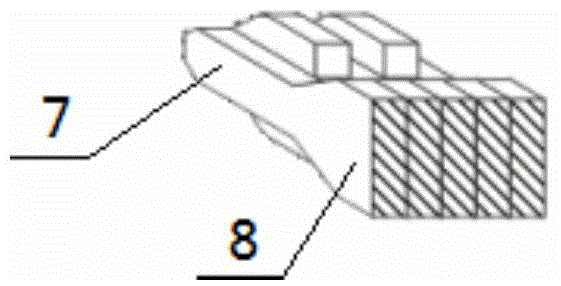 Back-connected self-locking dry cladding connector