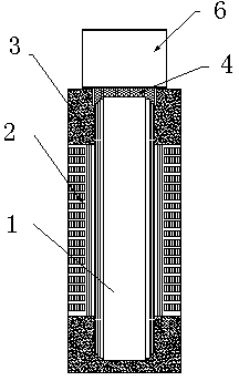 Full casting dry type transformer with top for heat dissipation