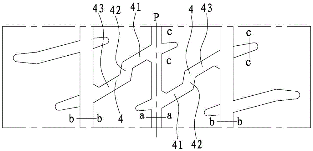 Tread pattern structure of a car spare tire