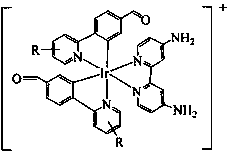 Aldehyde group-containing metal iridium complex and application thereof in detection and distinction of homocysteine and cysteine