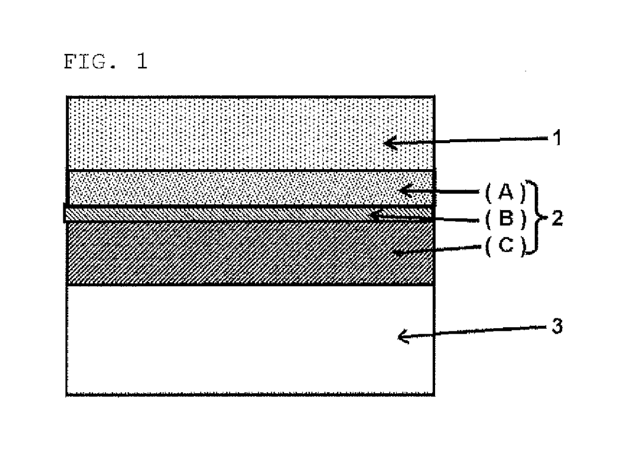 Wafer processing laminate, temporary adhesive material for wafer processing, and method for manufacturing thin wafer