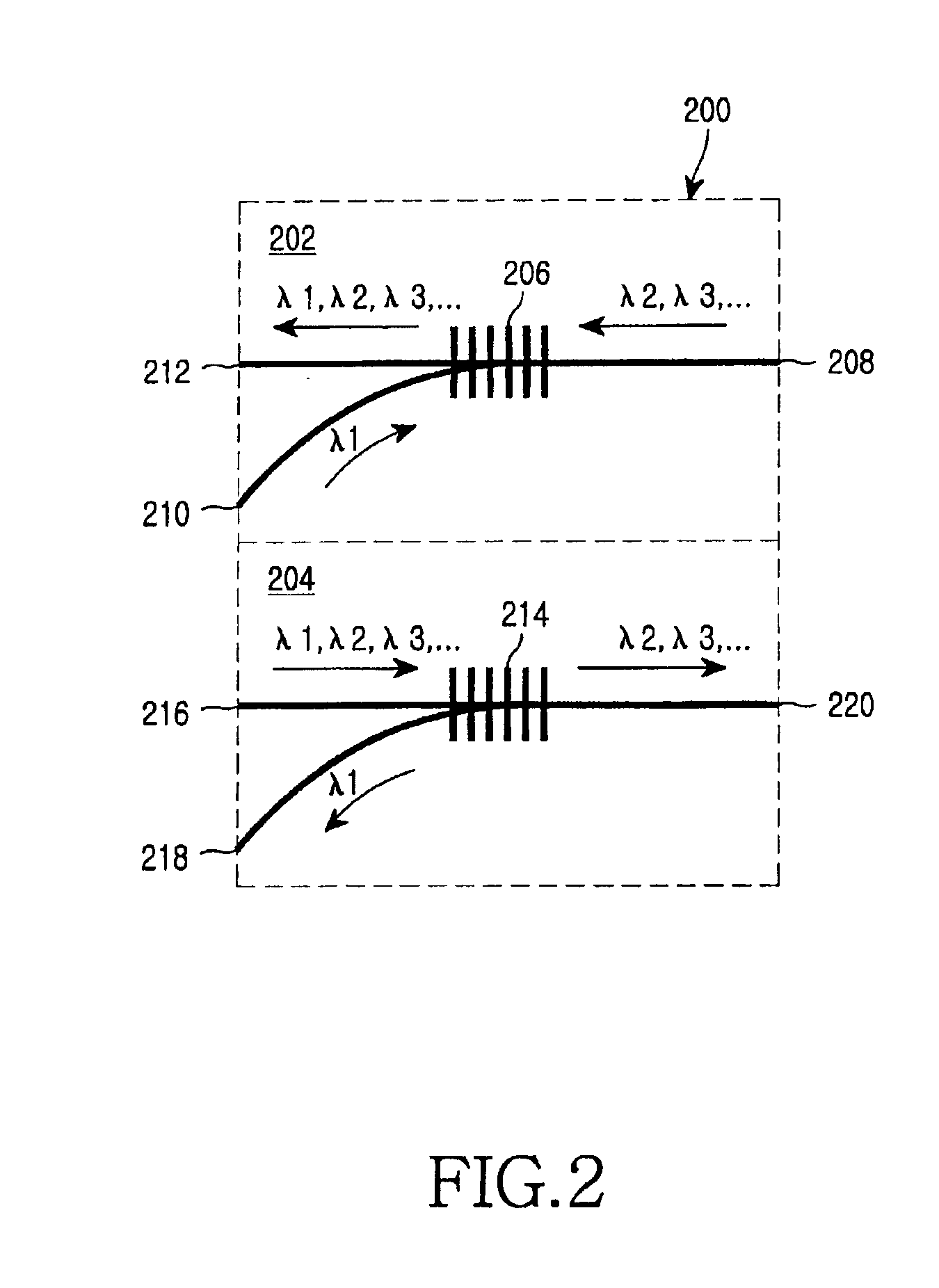 DC WDM device and DC WDM system and transmission network using the same