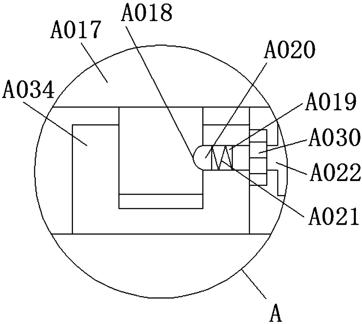 Adjusting device for displayer for Internet of Things based computer multimedia teaching