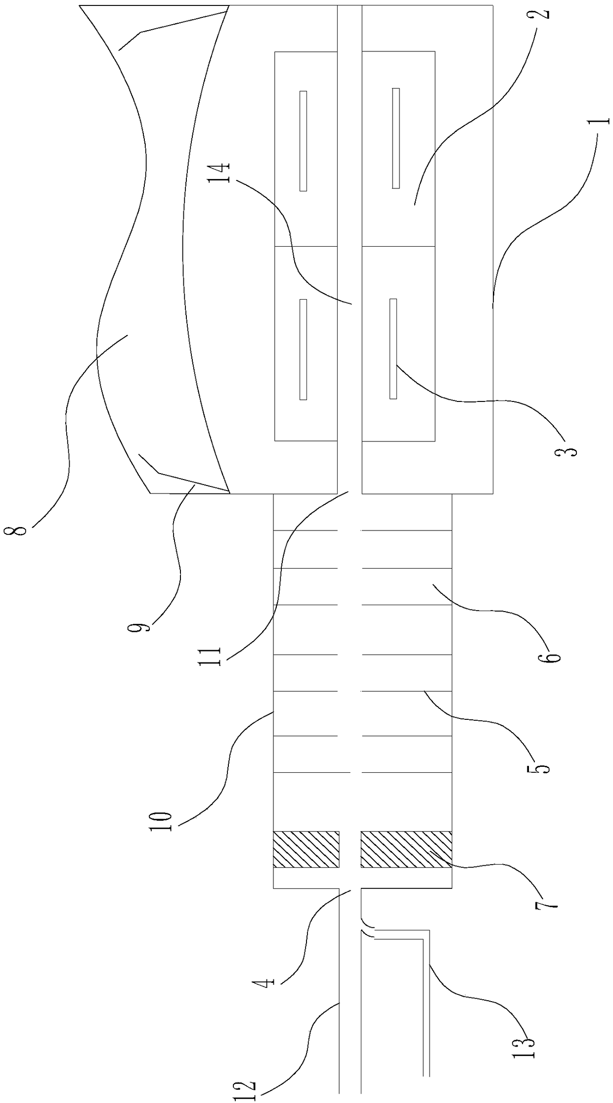 Carbon fiber processing and production sealing device