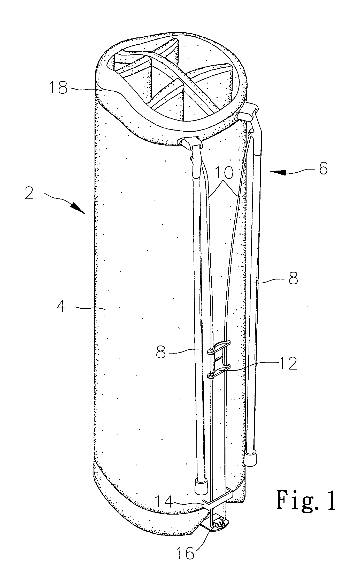 Apparatus for carrying golf clubs