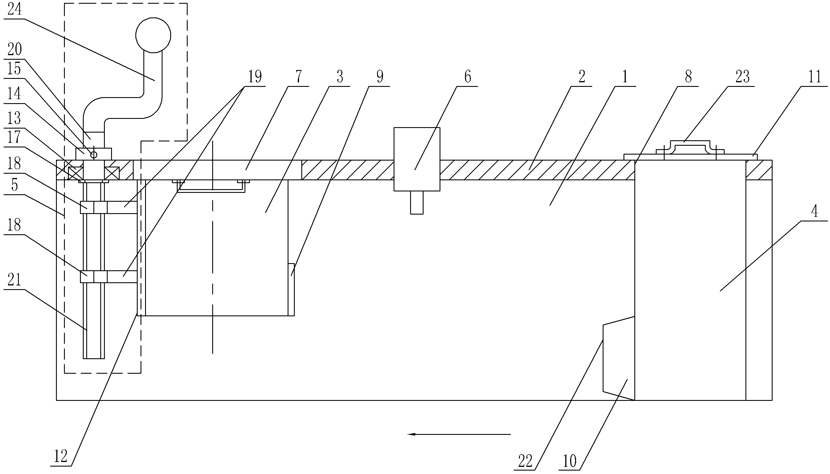 Simulation experiment device for detecting live fishes by using fish detector