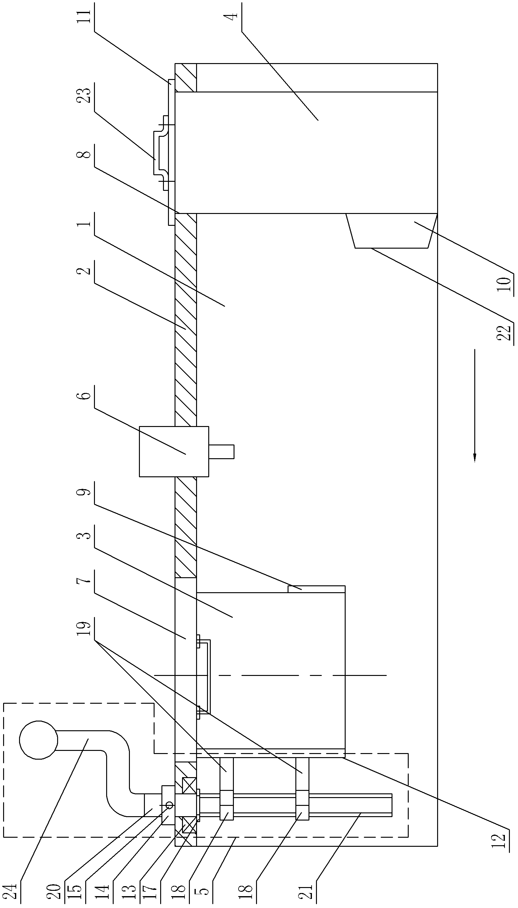 Simulation experiment device for detecting live fishes by using fish detector