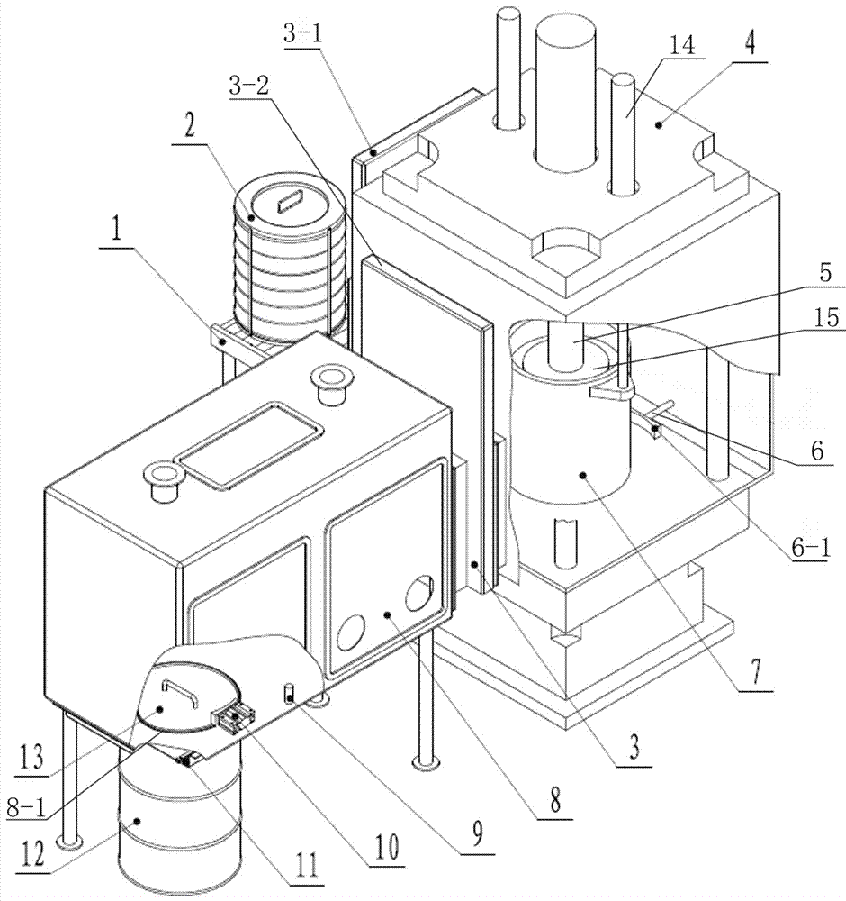 Method and equipment for volume reduction treatment of low-radioactivity waste circular filters