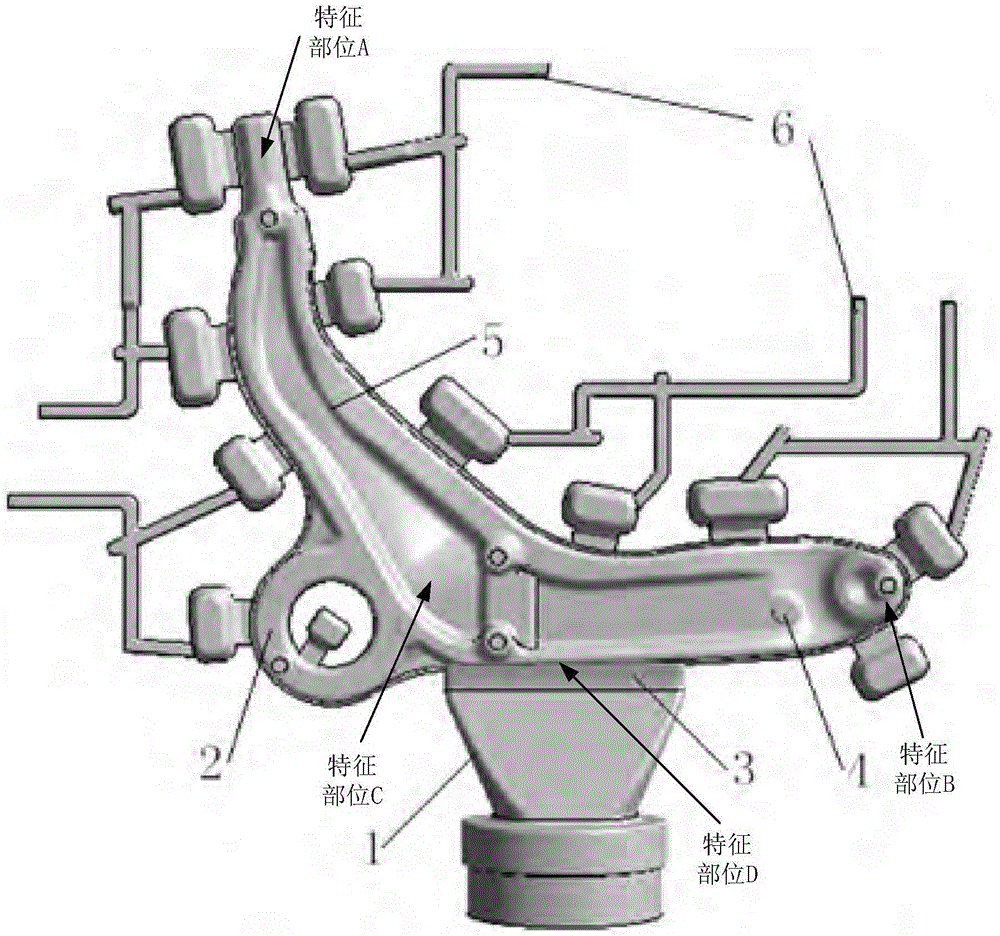 Method for maintaining pressures and then quickly boosting pressures for metal low-pressure casting molding of aluminum alloy automobile chassis castings