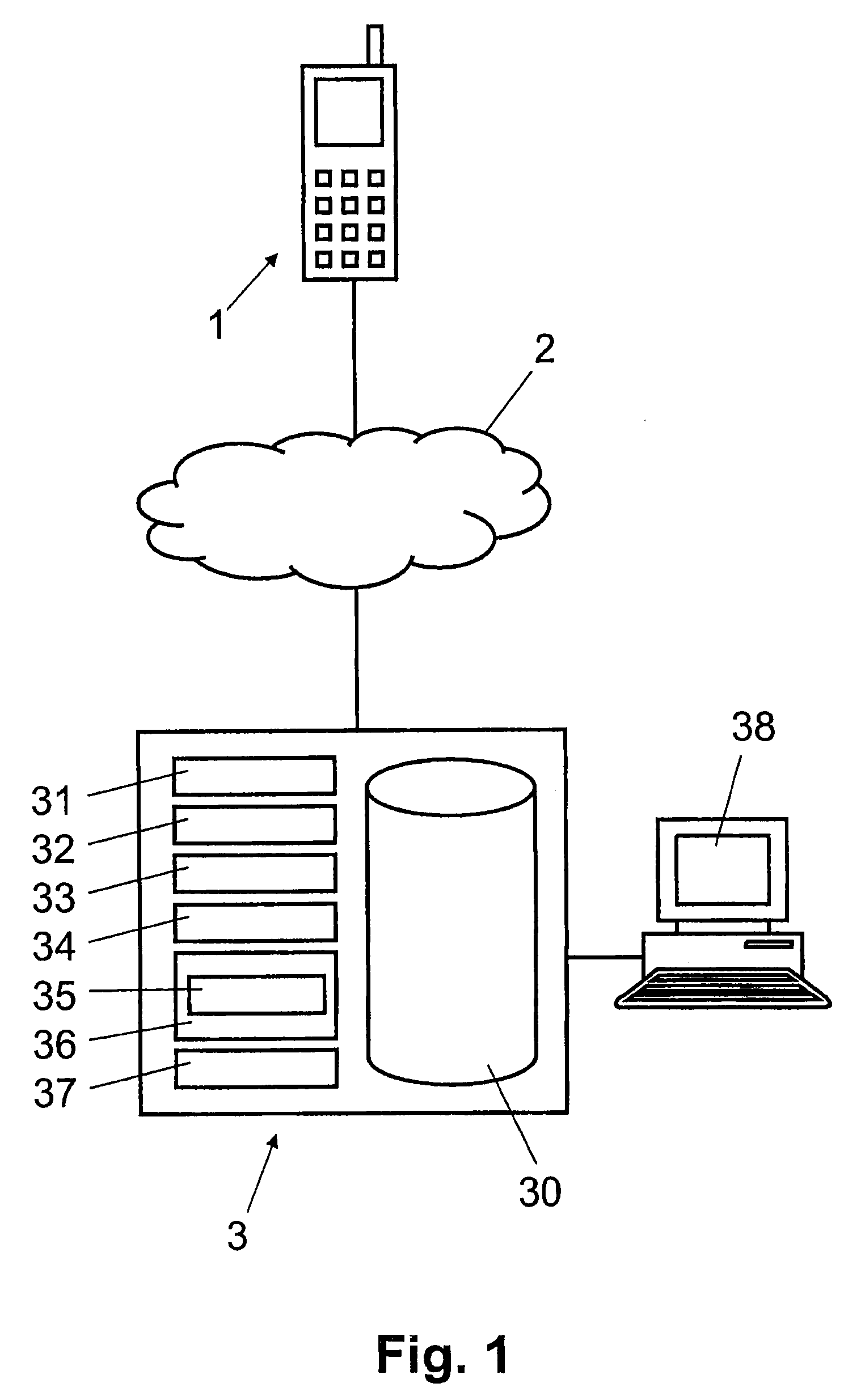 System and method for determining a location area of a mobile user