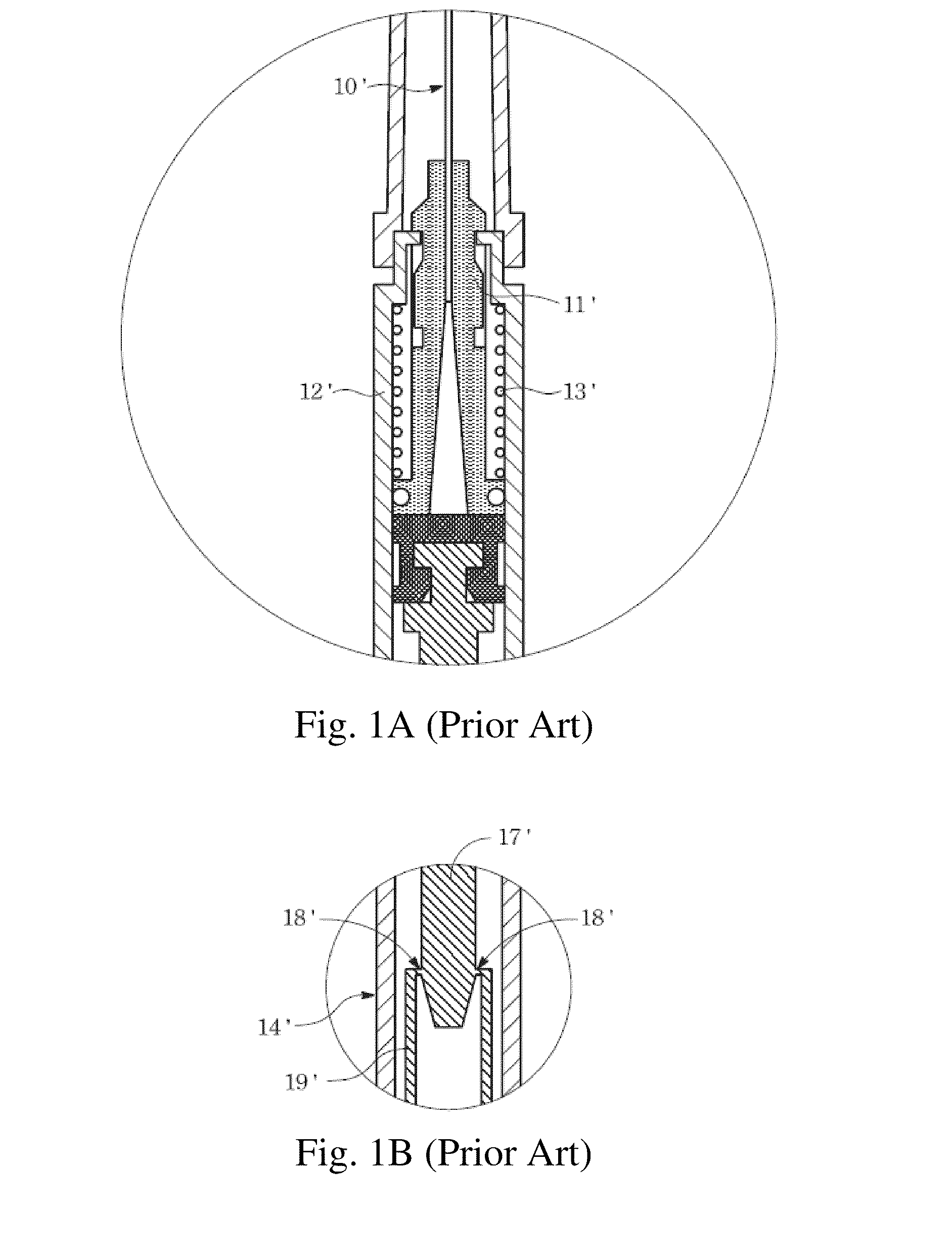 Automatically retractable safety injector for non-liquid material