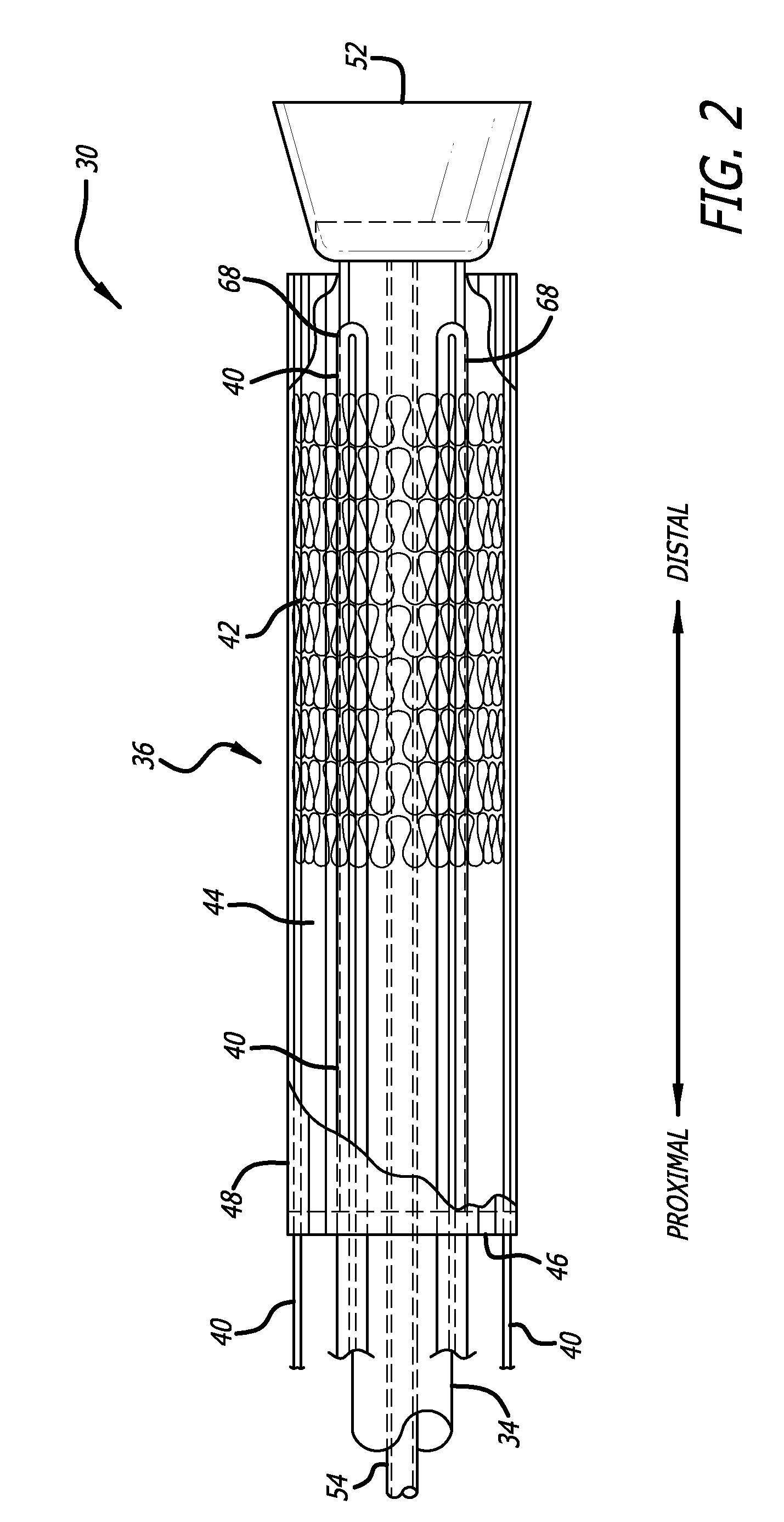 Medical device delivery system having integrated introducer