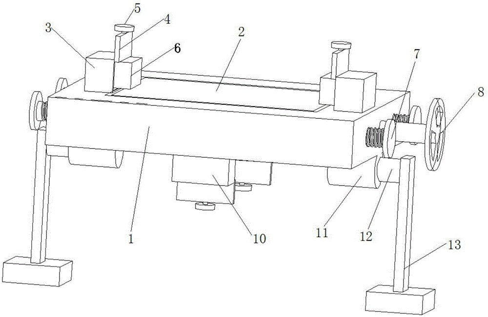 Turnover clamping device for woods