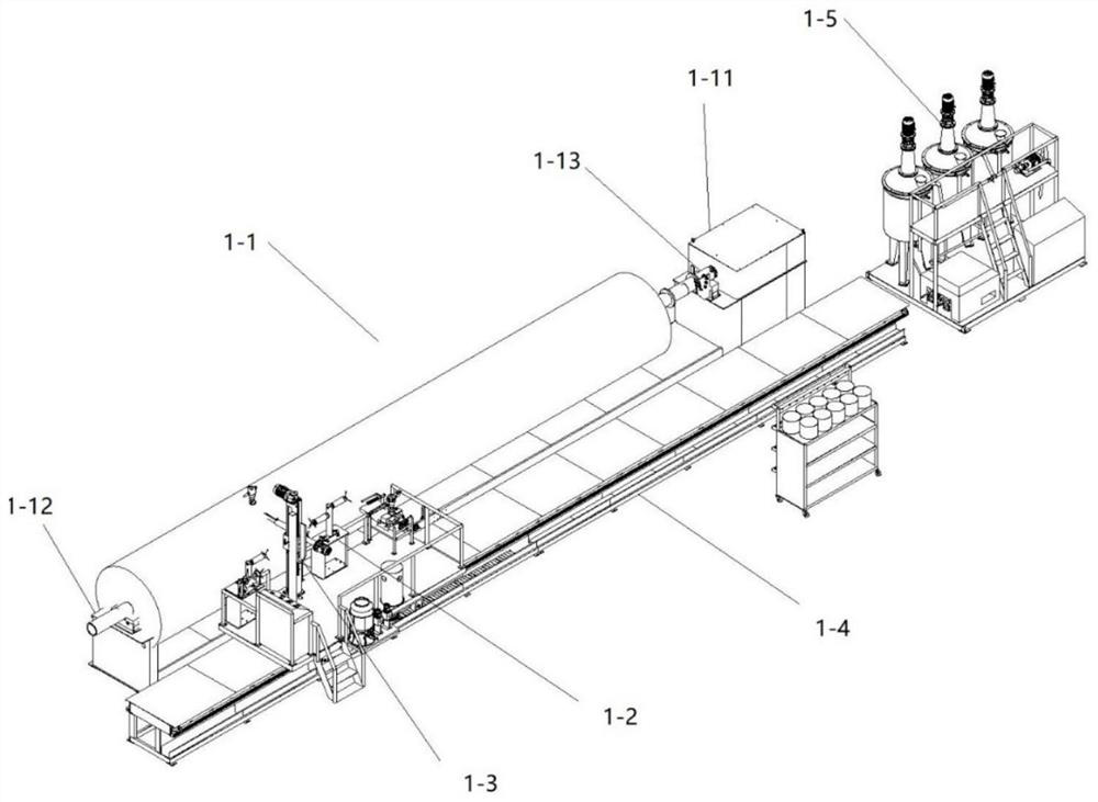 Bamboo winding composite pipe manufacturing equipment