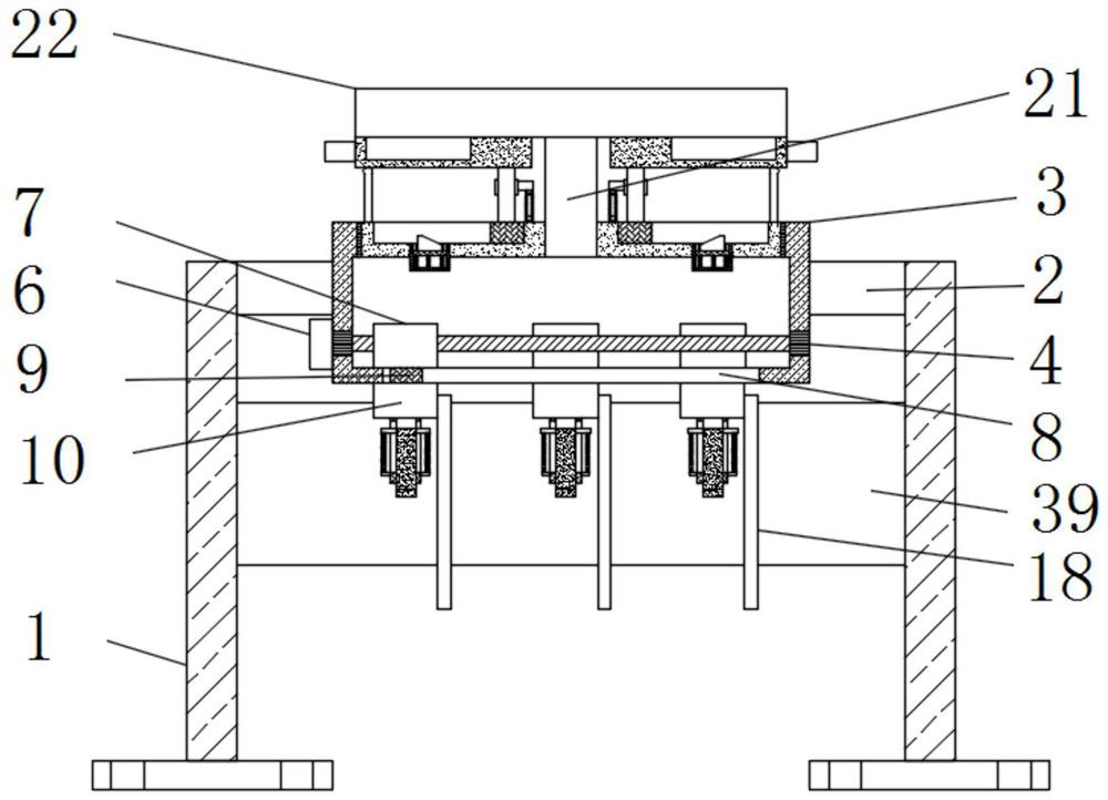 Instrument positioning and placing rack with dust collection function for hepatobiliary pancreatic spleen surgery