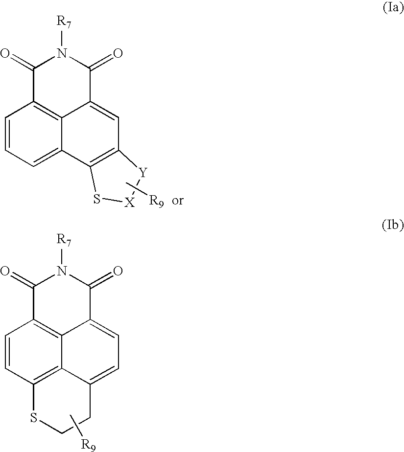 Sulfur-containing naphthalimide derivatives