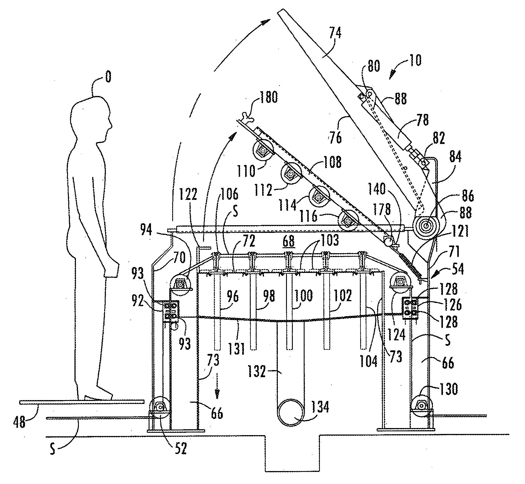 Apparatus for dyeing textile substrates with foamed dye
