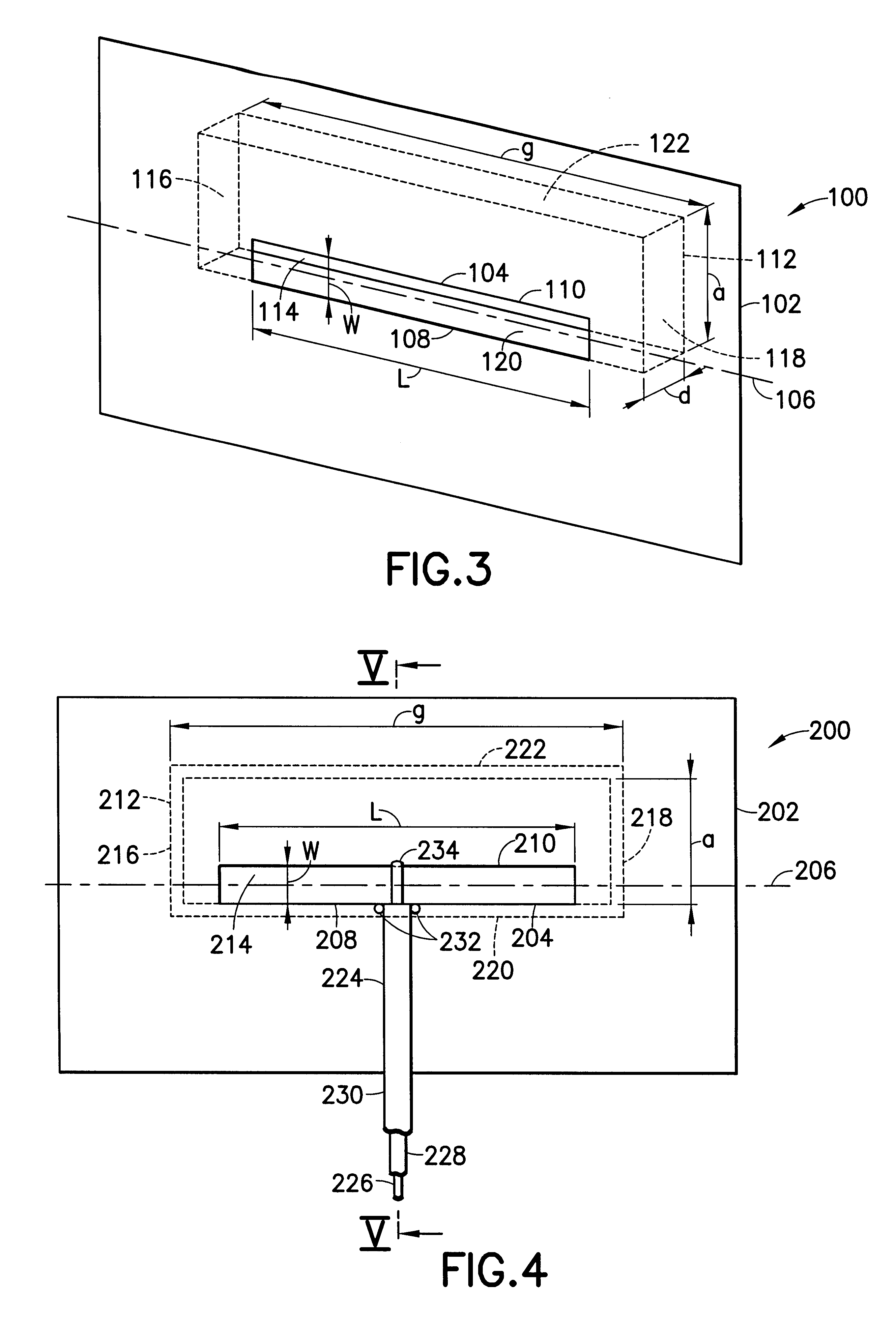 Boxed-in slot antenna with space-saving configuration